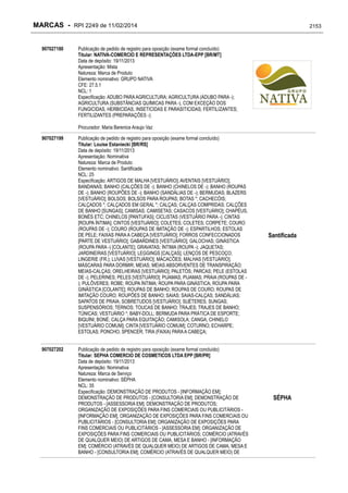 RPI - Marcas 2249 "Vervs Consultoria" 