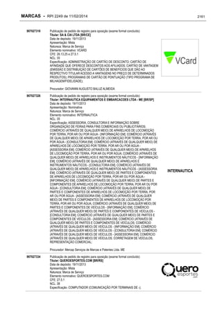 RPI - Marcas 2249 "Vervs Consultoria" 