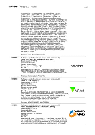 RPI - Marcas 2249 "Vervs Consultoria" 