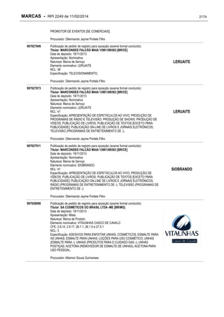 RPI - Marcas 2249 "Vervs Consultoria" 