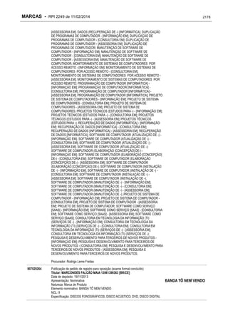 RPI - Marcas 2249 "Vervs Consultoria" 