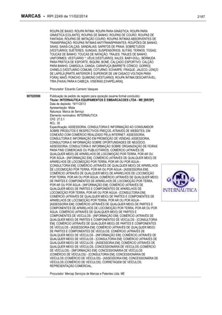 RPI - Marcas 2249 "Vervs Consultoria" 