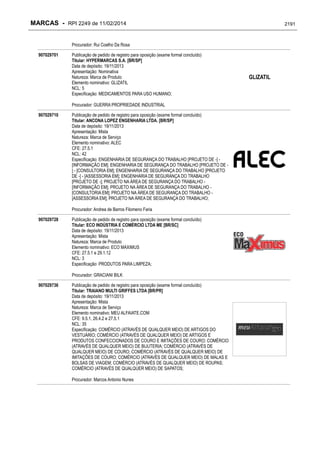 RPI - Marcas 2249 "Vervs Consultoria" 