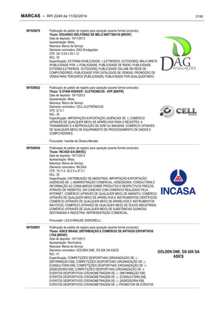 RPI - Marcas 2249 "Vervs Consultoria" 