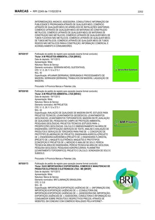 RPI - Marcas 2249 "Vervs Consultoria" 