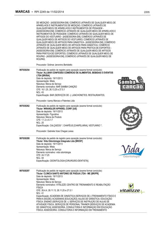 RPI - Marcas 2249 "Vervs Consultoria" 