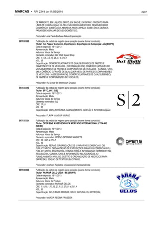 RPI - Marcas 2249 "Vervs Consultoria" 