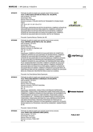 RPI - Marcas 2249 "Vervs Consultoria" 