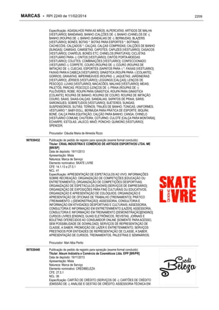 RPI - Marcas 2249 "Vervs Consultoria" 