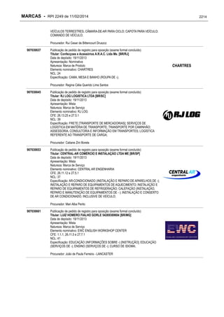 RPI - Marcas 2249 "Vervs Consultoria" 