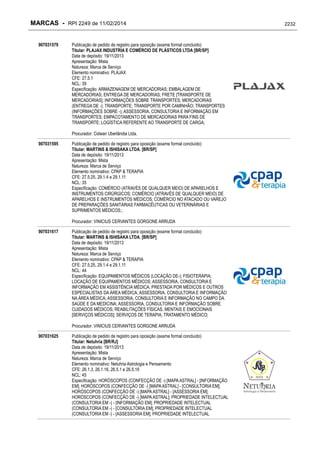 RPI - Marcas 2249 "Vervs Consultoria" 