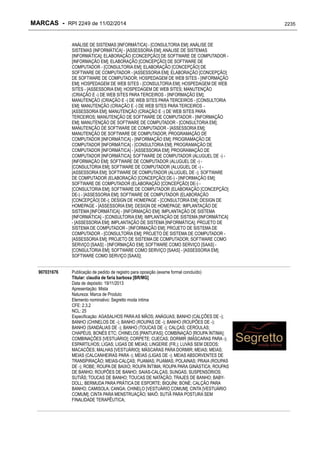 RPI - Marcas 2249 "Vervs Consultoria" 