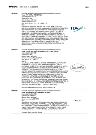 RPI - Marcas 2249 "Vervs Consultoria" 