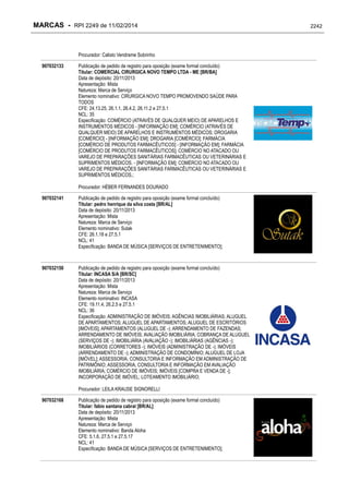 RPI - Marcas 2249 "Vervs Consultoria" 