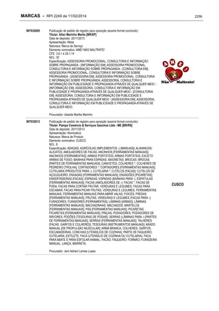 RPI - Marcas 2249 "Vervs Consultoria" 