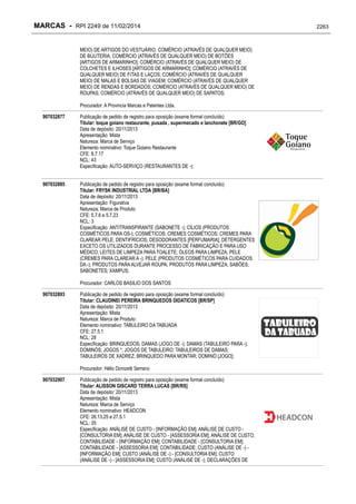 RPI - Marcas 2249 "Vervs Consultoria" 