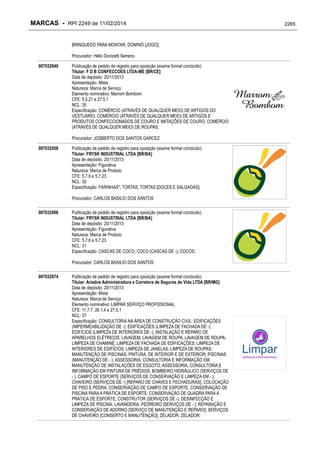 RPI - Marcas 2249 "Vervs Consultoria" 