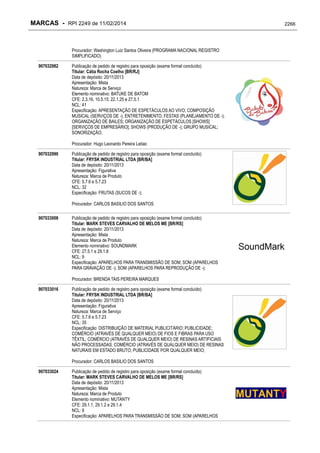 RPI - Marcas 2249 "Vervs Consultoria" 