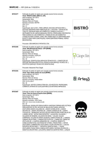 RPI - Marcas 2249 "Vervs Consultoria" 