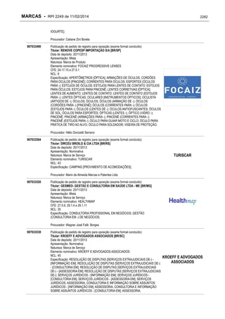 RPI - Marcas 2249 "Vervs Consultoria" 