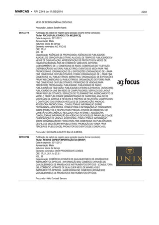 RPI - Marcas 2249 "Vervs Consultoria" 