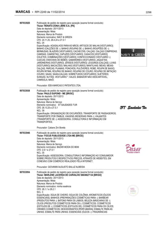 RPI - Marcas 2249 "Vervs Consultoria" 