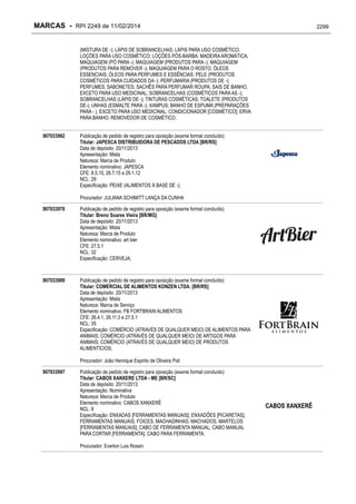 RPI - Marcas 2249 "Vervs Consultoria" 
