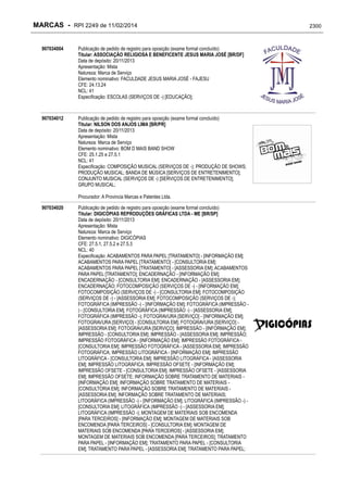 RPI - Marcas 2249 "Vervs Consultoria" 