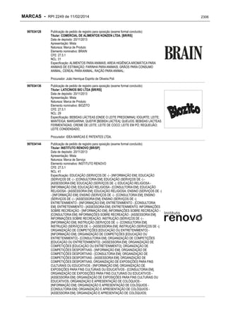 RPI - Marcas 2249 "Vervs Consultoria" 
