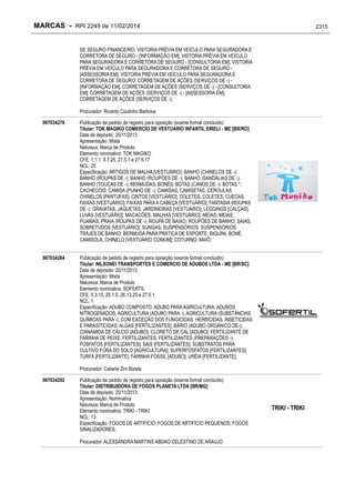 RPI - Marcas 2249 "Vervs Consultoria" 