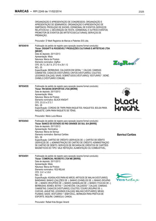 RPI - Marcas 2249 "Vervs Consultoria" 