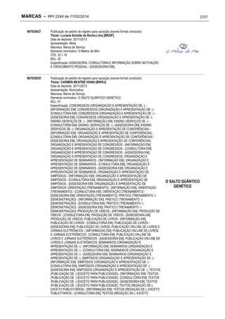 RPI - Marcas 2249 "Vervs Consultoria" 