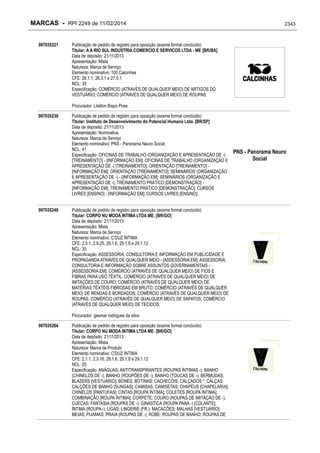 RPI - Marcas 2249 "Vervs Consultoria" 