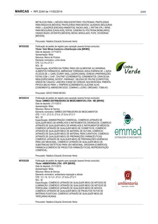 RPI - Marcas 2249 "Vervs Consultoria" 