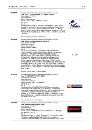 RPI - Marcas 2249 "Vervs Consultoria" 