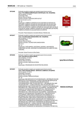 RPI - Marcas 2249 "Vervs Consultoria" 