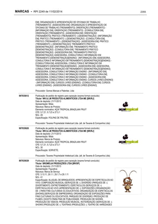 RPI - Marcas 2249 "Vervs Consultoria" 