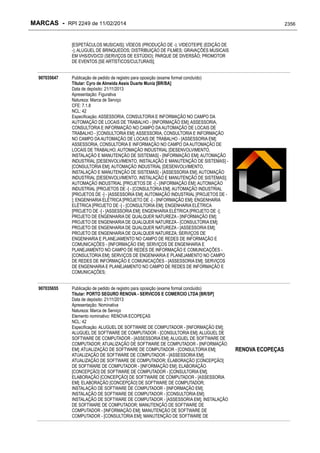 RPI - Marcas 2249 "Vervs Consultoria" 