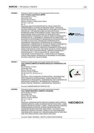 RPI - Marcas 2249 "Vervs Consultoria" 