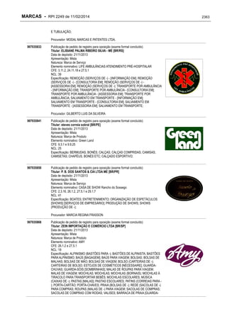 RPI - Marcas 2249 "Vervs Consultoria" 