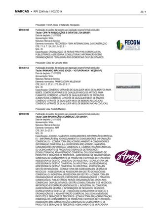 RPI - Marcas 2249 "Vervs Consultoria" 