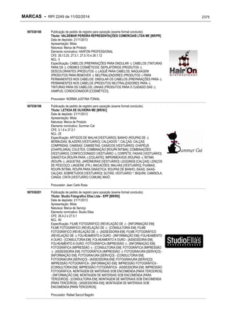 RPI - Marcas 2249 "Vervs Consultoria" 