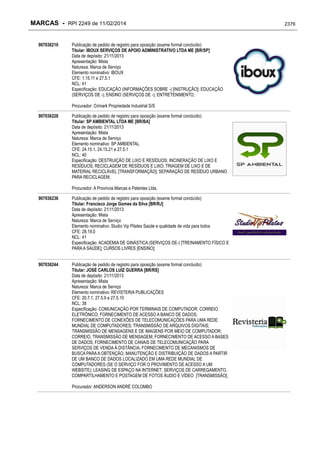 RPI - Marcas 2249 "Vervs Consultoria" 