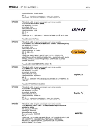 RPI - Marcas 2249 "Vervs Consultoria" 