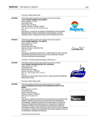 RPI - Marcas 2249 "Vervs Consultoria" 