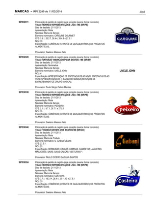 RPI - Marcas 2249 "Vervs Consultoria" 