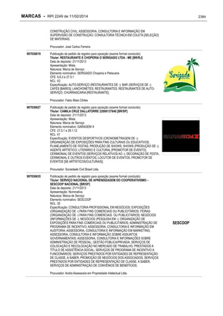 RPI - Marcas 2249 "Vervs Consultoria" 