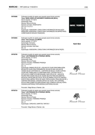 RPI - Marcas 2249 "Vervs Consultoria" 