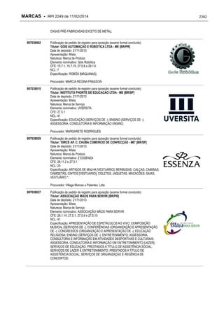 RPI - Marcas 2249 "Vervs Consultoria" 