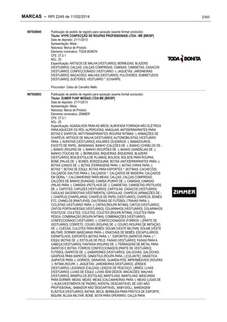 RPI - Marcas 2249 "Vervs Consultoria" 